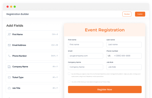 EVA Registration Builder